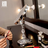 化妆镜2024新款 桌面双面高清镜子学生宿舍美容镜梳妆镜美妆镜 台式