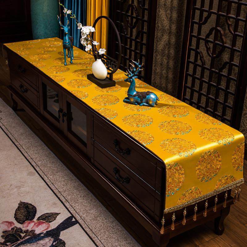 中式喜庆电视柜布茶几桌布梳妆台盖布床头柜斗柜盖巾电视机柜桌旗,居家布艺,桌布,淘宝优惠券,粉丝福利购,淘宝优惠卷