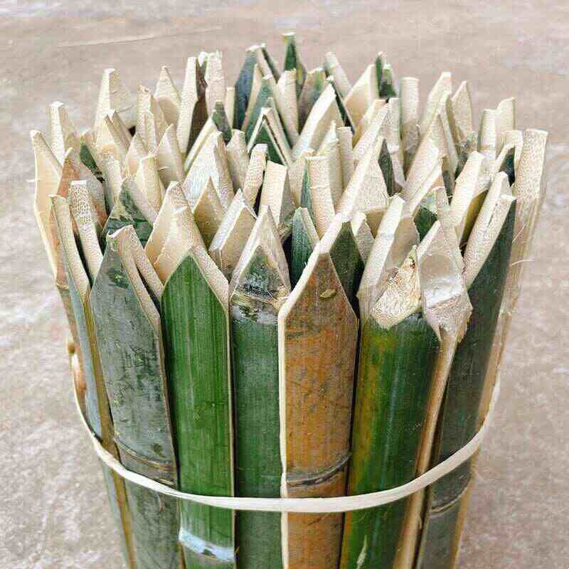 工地放样测量竹片桩工程测绘尖头毛竹片竹签花园庭院围栏地插竹桩图片