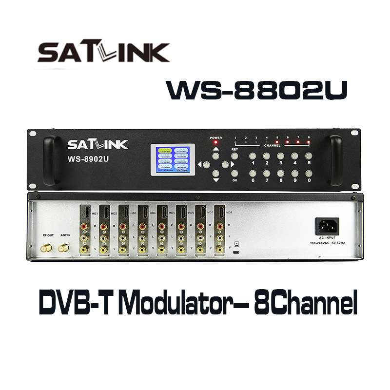 8Channel调制器 SATLINK WS-8902U DVB-T Modulator VS V8 FINDER