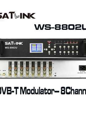 8Channel调制器 SATLINK WS-8902U DVB-T Modulator VS V8 FINDER
