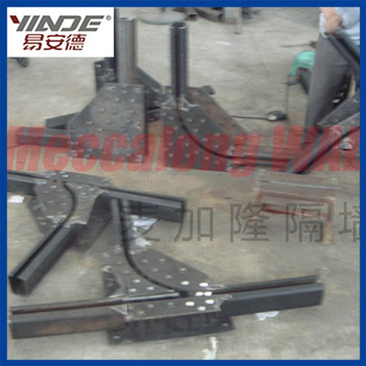 麦加隆供应移动隔墙滑轨吊轮滑轮系统超高自动转弯位