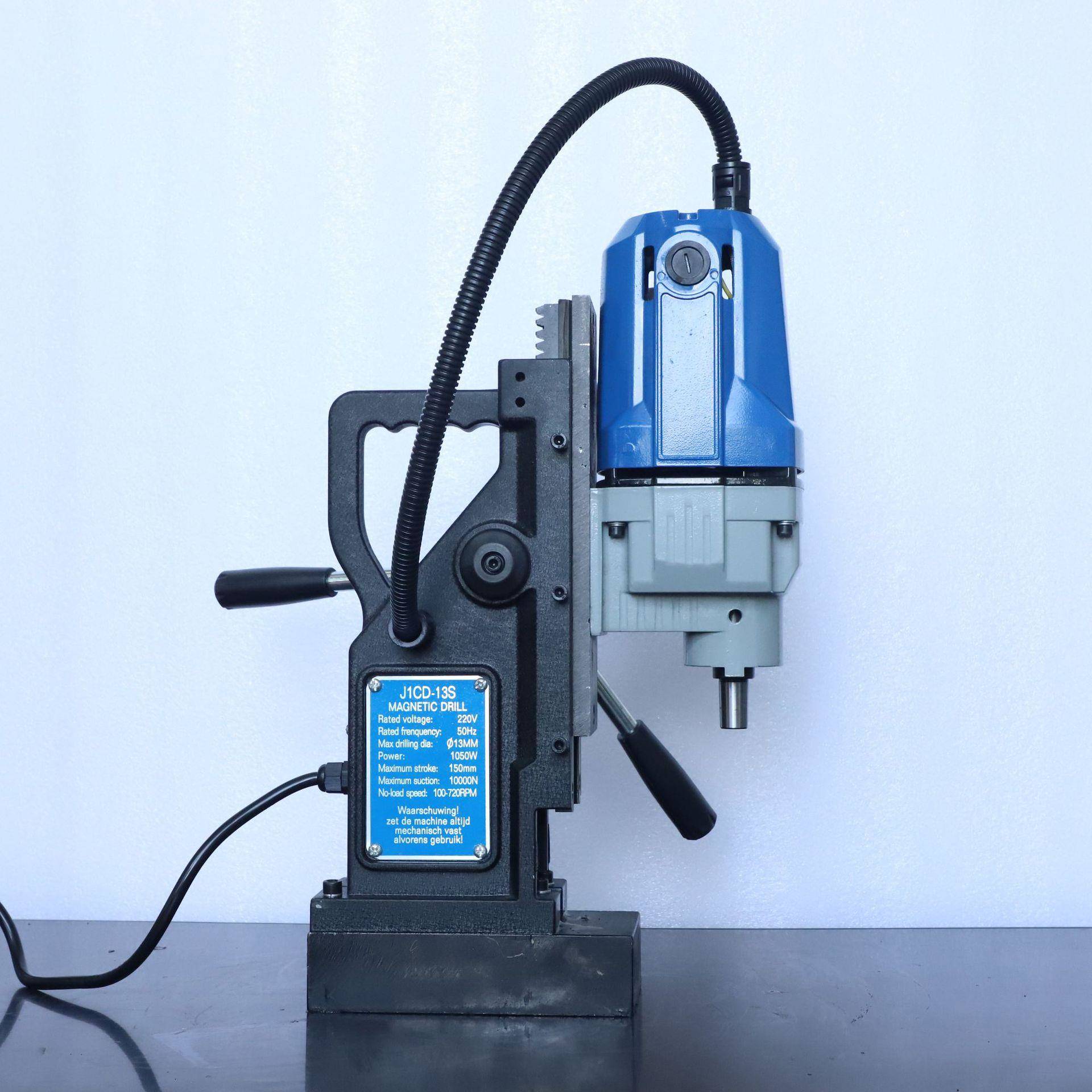 扬州三宝小型便携工业级磁座钻J1CD-13C磁力钻调速正反转台钻打孔