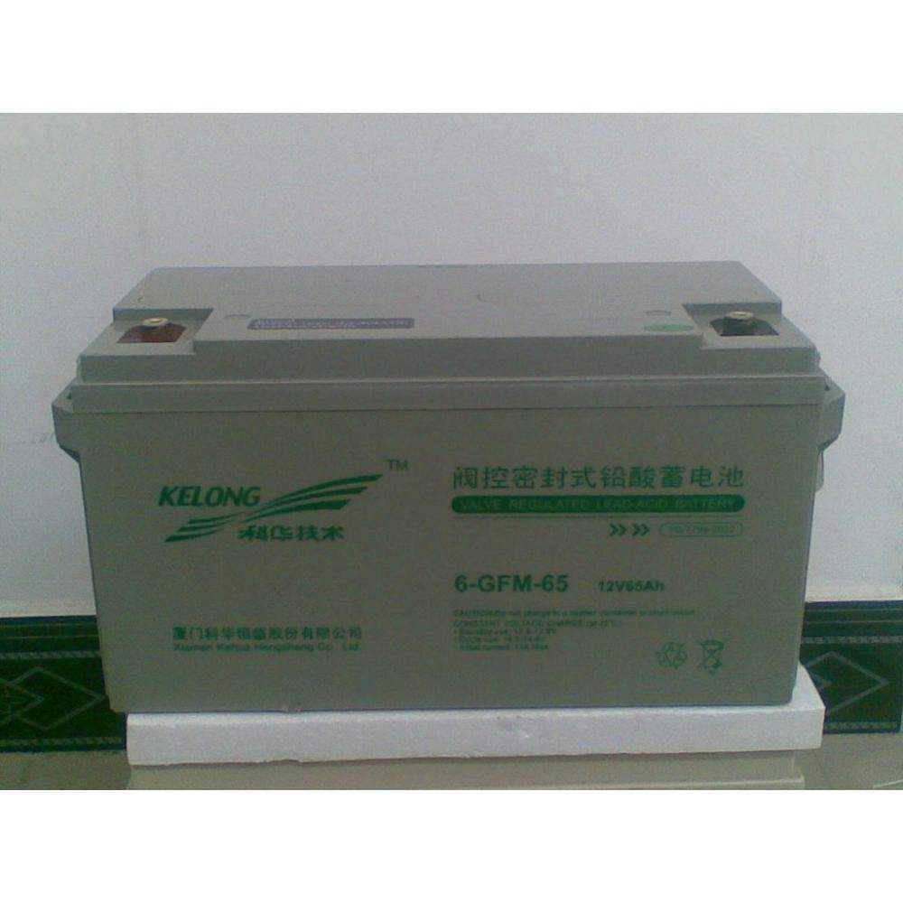 科华蓄电池12V65AH直流屏用UPS/EPS机房电源6-GFM-65风力储能