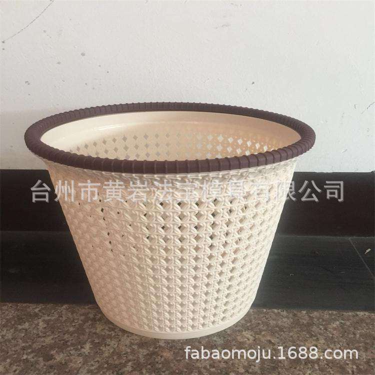 新型带压圈厨房卫生间家用垃圾桶 创意垃圾桶塑料纸篓垃圾筒模具