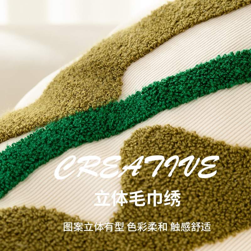 新款创意一棵树绣花抱枕汽车办公室沙发靠枕套靠垫休息抱枕
