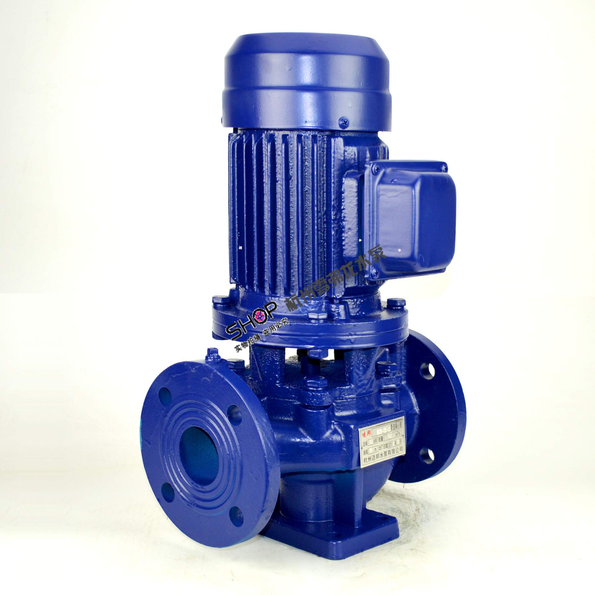 ISG125-160A冷却水立式单级清水管道泵三相热水循环管道离心泵