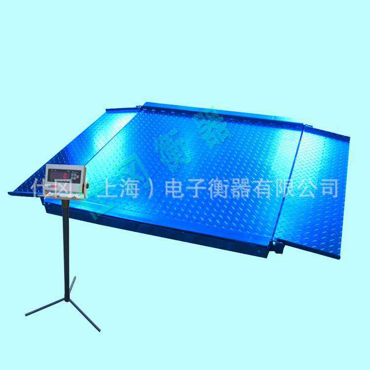 杭州带框3吨电子地磅*DCS-SG双层超低带斜坡电子地磅花纹钢防滑