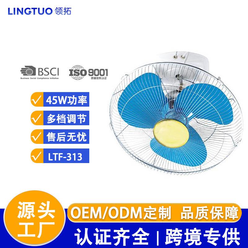 领拓16寸楼顶扇家用楼底扇吸顶风扇吊顶摇头扇宿舍吊顶扇工厂直销