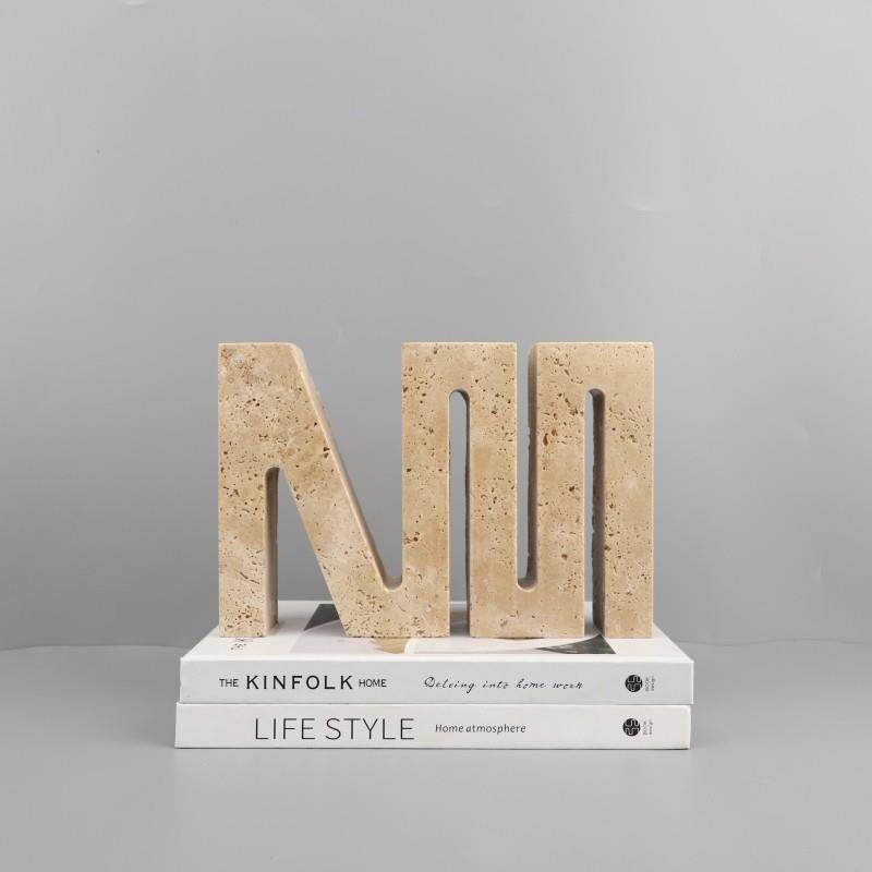 欧式轻奢树脂几何艺术摆件客厅玄关书房电视柜样板间家居软装