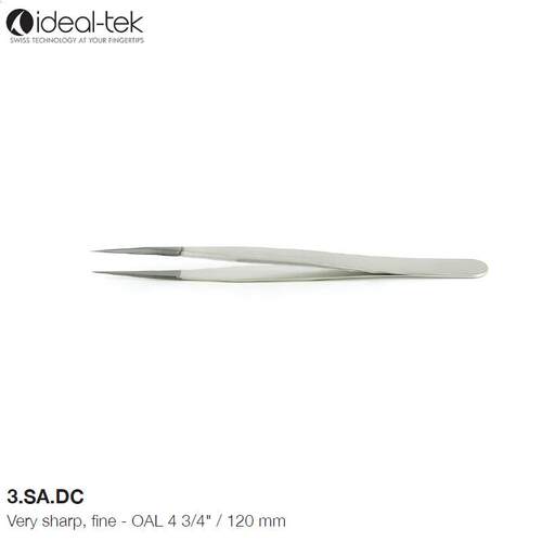 瑞士ideal-tek镊子3.SA.DC微电子组装尖头镊子