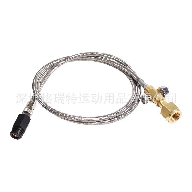 新版升级款sodastream充气连接管苏打水机接大型CO2气瓶CGA320