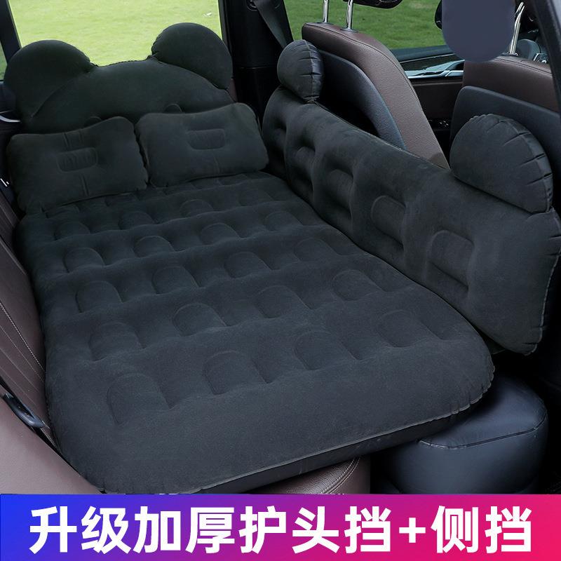 卡通款车载充气床户外旅行植绒床垫汽车后座后备箱睡垫气垫床通用
