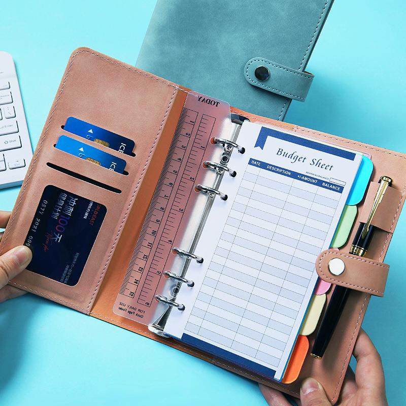 跨境A6日韩可爱少女心手账本软皮活页记事笔记本多功能活页记事本