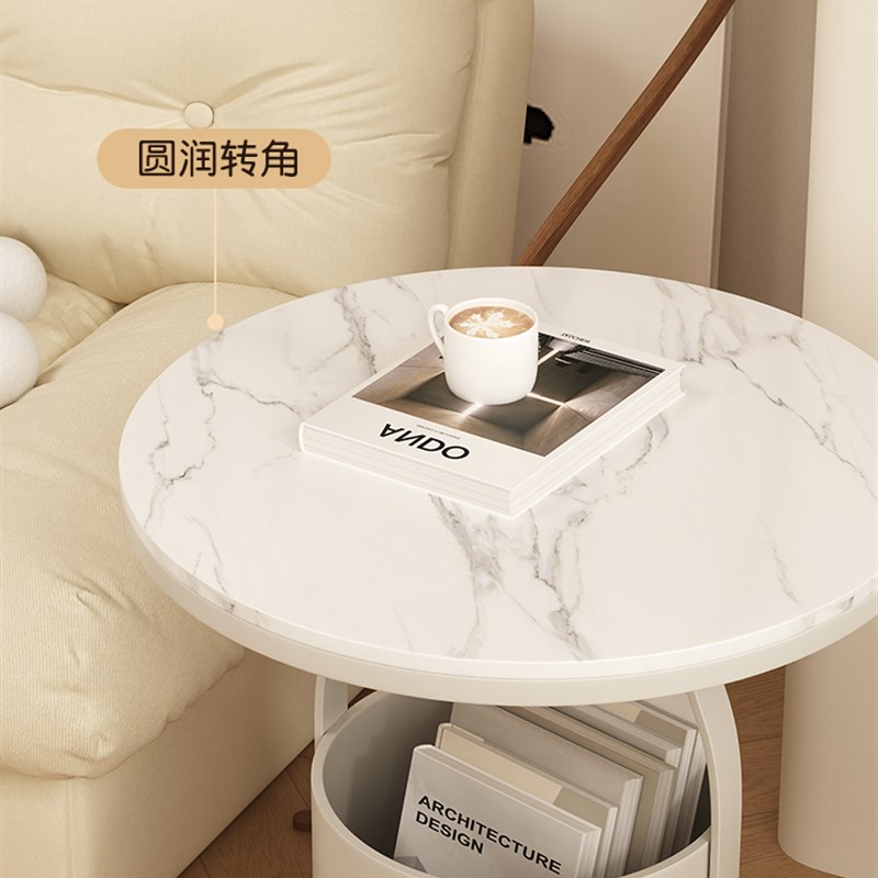 沙发边几客厅家用小圆桌茶几创意网红卧室床头置物架现代简约桌子