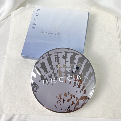 清仓！绝版限量款！  becca 7色眼影盘高光 蓝色珍宝系列14g正装