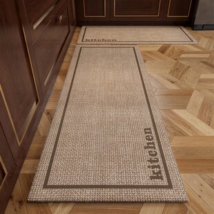 厨房地垫防滑可擦洗家用吸水吸油地毯耐脏加厚脚垫2024新款防滑垫