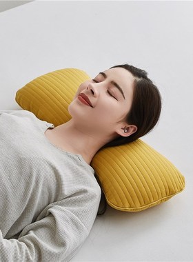 肥子妈2025新款砂洗荞麦骨头枕荞麦壳颈椎枕头枕芯FZM382