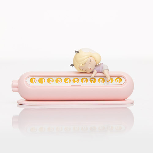 宠米Toplife汽车临时停车电话号码牌车内摆件可爱挪车电话移车牌