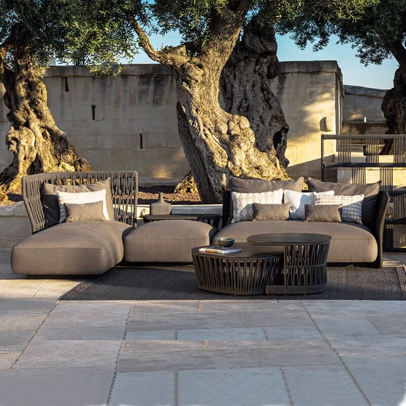 户外藤编沙发组合室外露天防水防晒藤桌椅别墅家用休闲花园家俱