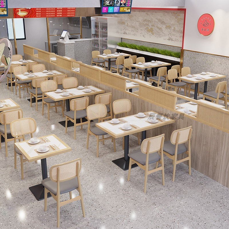 定做餐饮店卡座沙发桌椅组合快餐粉面馆餐饮汉堡餐厅靠墙卡座商用