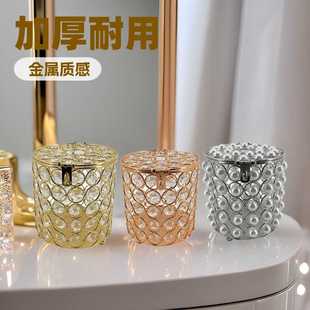 加厚纸巾盒抽纸盒汽车金属家用创意客厅茶几桌面方形分格纸收纳盒