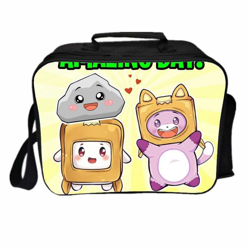 新品lankybox午餐包 游戏周边学生野餐袋 冰袋 保温袋儿童男女