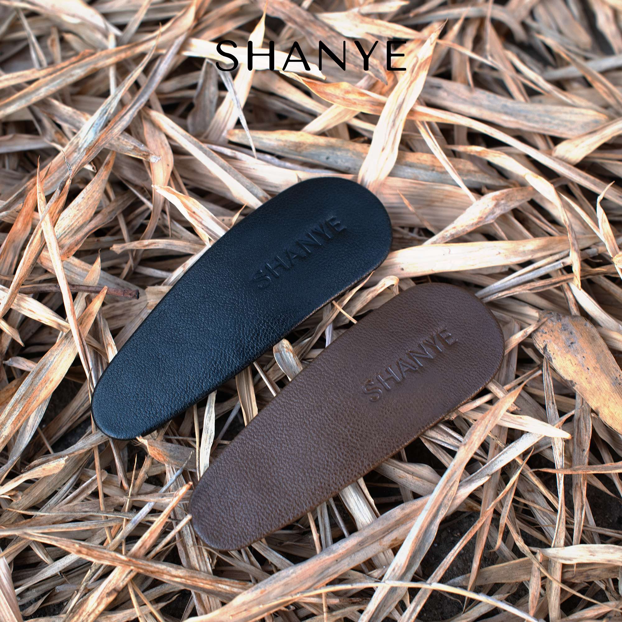 SHANYE山野的雾植鞣皮发夹刘海夹