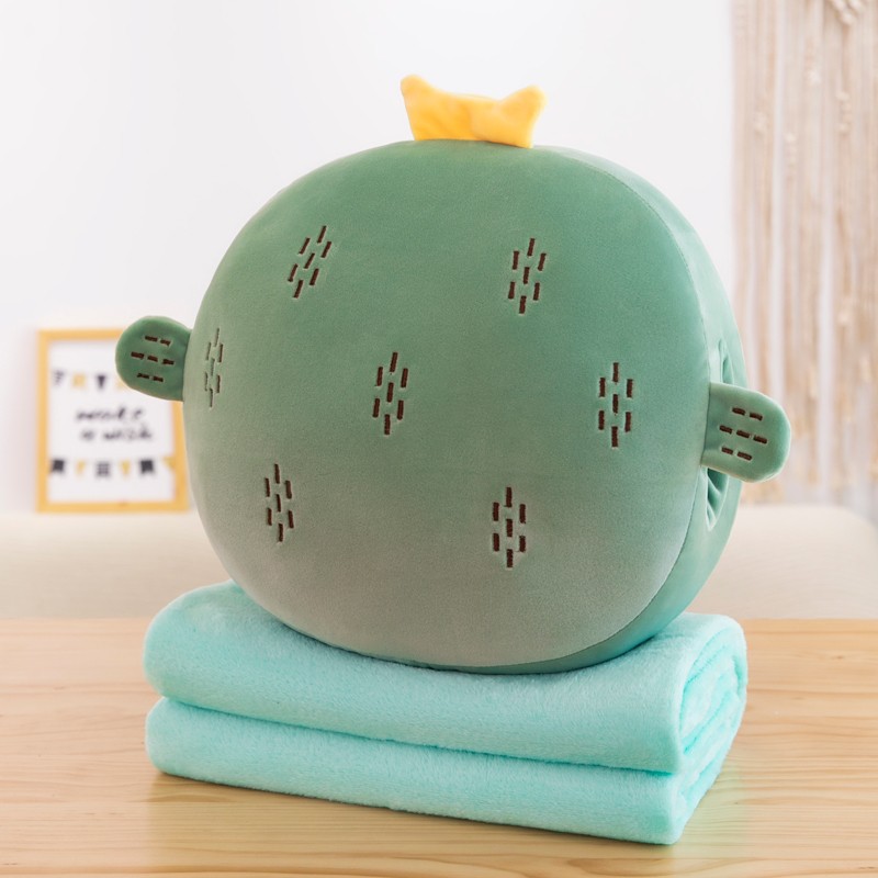 抱枕被子两用靠枕折叠空调毯汽车内靠枕头三合一办公室午睡神器