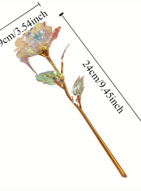 9 45in Artificial Golden Leaf Roses Flower