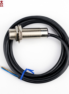 M18激光漫反射光电开关传感器 LTD-18NO红外光电感应器开关DC24V