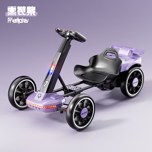 2025新款电动儿童卡丁车6到12岁儿童便携式可折叠远程遥控四轮车