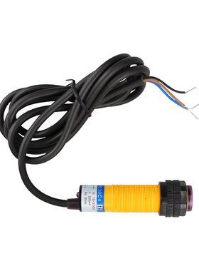红外线感应光电开关E3F-DS30C4漫反射式传感器NPN常开三线可调24v