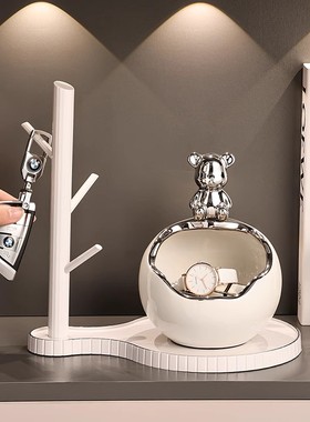 轻奢高档入户玄关钥匙收纳摆件