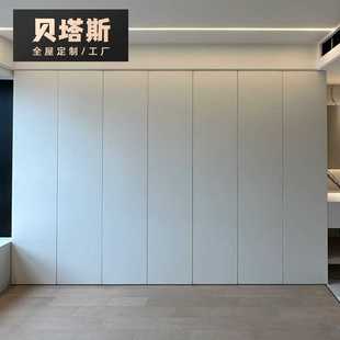 制衣柜整体衣橱一门到顶现代极简衣帽间爱格板福人精板 全屋定