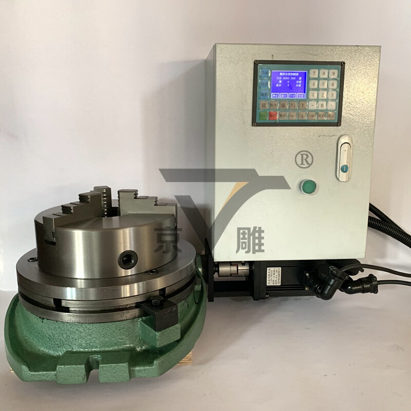 TS400A回转工作台+法兰+卡盘+控制台+伺服电机16寸旋转卧式分度盘