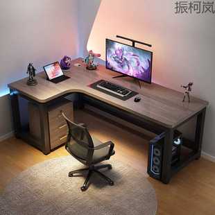 桌电脑桌转角电 振Y1家用学生写字拐角墙角书桌L型办公桌电脑台式
