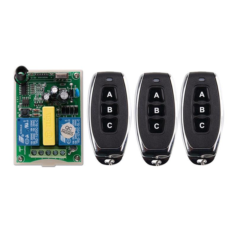 无线遥控开关220V 电机马达卷帘门遥控开关/两路遥控控制板