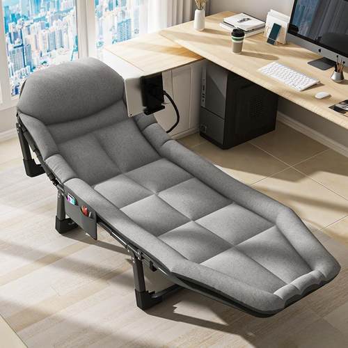 折叠躺椅午休午睡床收纳工位灵活办公室午睡家用躺椅医院稳固