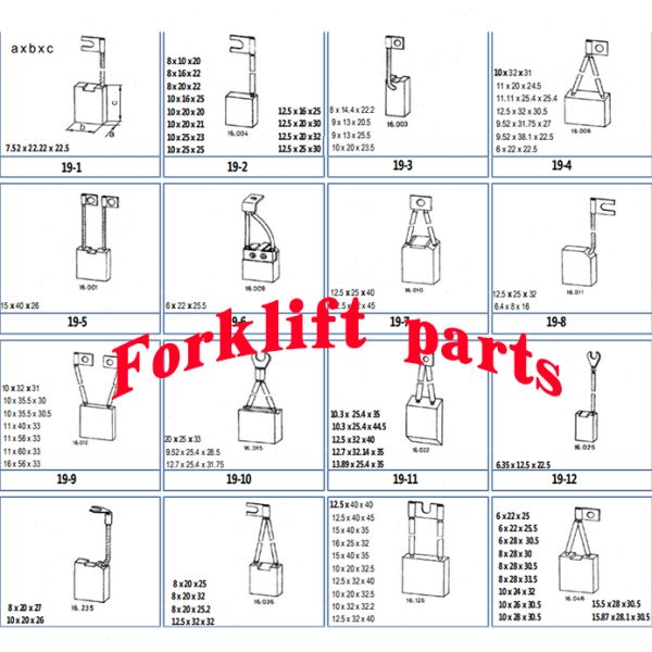 TOYOTA丰田电动叉车配件5FB/6FB15转向电机碳刷14572-13401-71优