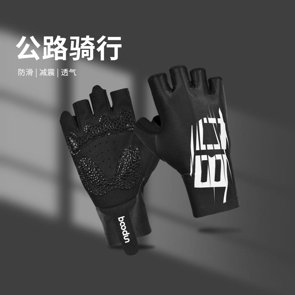 工厂直销户外骑行手套 莱卡透气掌心硅胶防滑自行车公路车手套