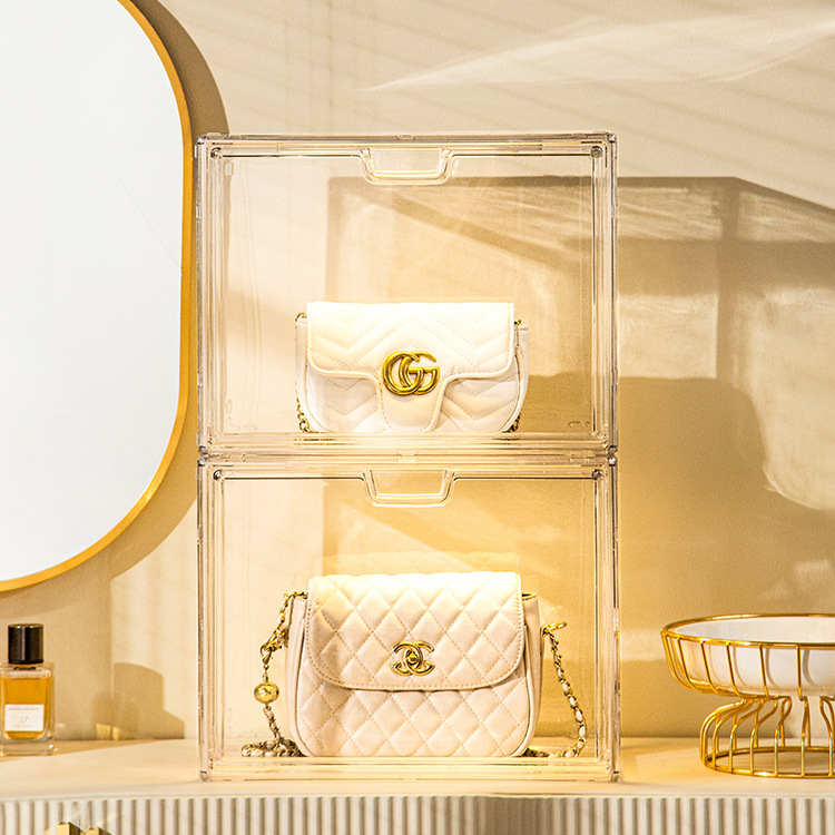 防尘亚克力展示盒全透明收纳柜