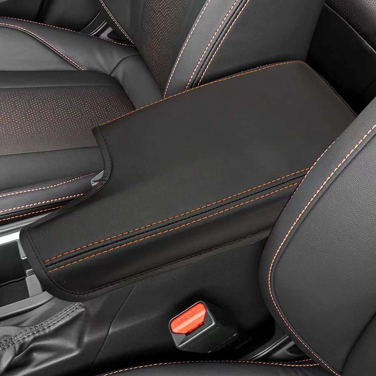 专车专用斯巴鲁翼豹lmpreza-crosstrek2018-2023皮革扶手箱垫