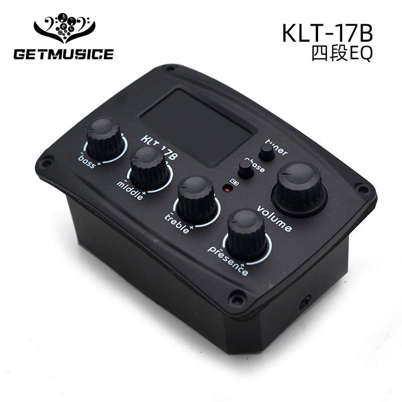 吉他拾音器四段拾音器KLT-17B十二平均律调音器四段拾音器电箱琴