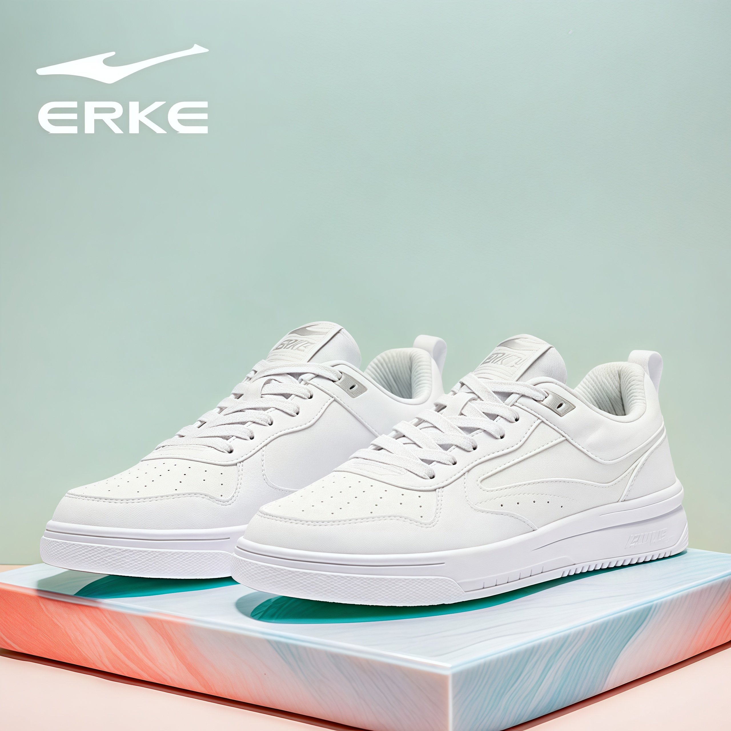 鸿星尔克男鞋小白鞋2026春季新款软底轻便百搭情侣板鞋休闲运动鞋