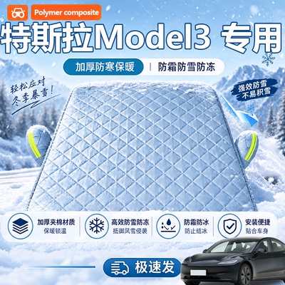 特斯拉Model3专用汽车前挡遮雪挡