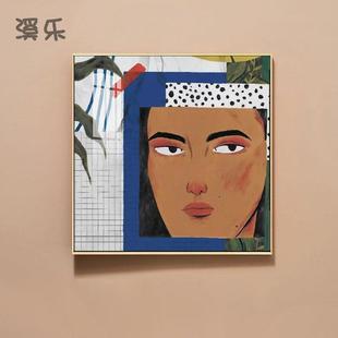 饰 饰画油画布挂画画装 马蒂斯野兽派经典 客厅抽象酒店办公室现代装