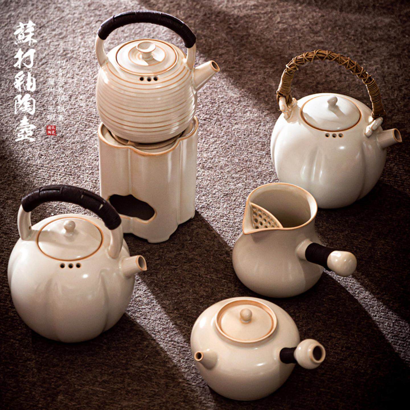 围炉煮茶苏打釉手工大号陶壶功夫