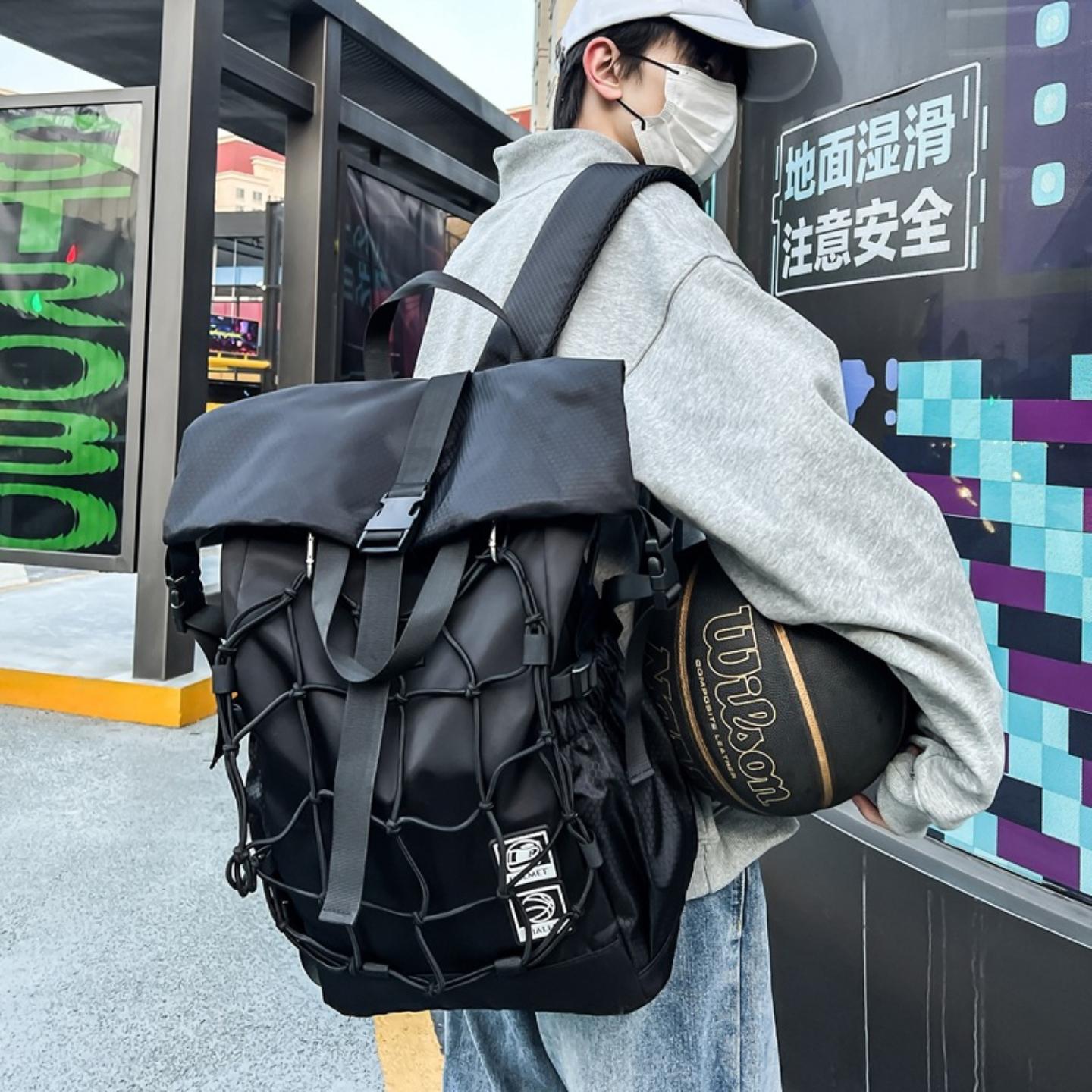 双肩包男士机能旅行运动户外骑行