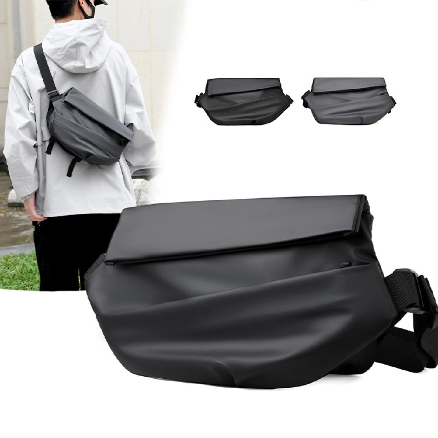 单肩包男士大容量潮牌摩托车胸包